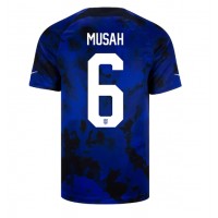 Moški Nogometni dresi Združene države Yunus Musah #6 Gostujoči SP 2022 Kratek Rokav
